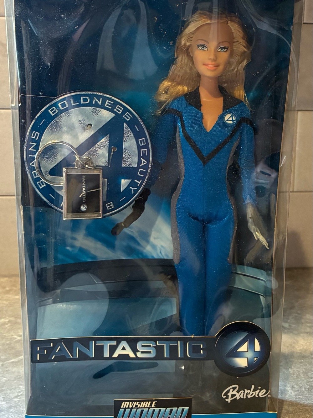 2005 Marvel Fantastic Four Invisible Woman Barbie NRFB